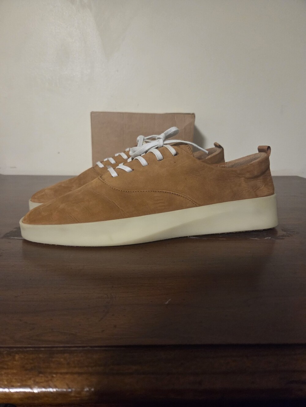 Wolf & Shepherd Cruise Lo Leather/Suede Sneakers Tan Men's Sz 10.5 EUC